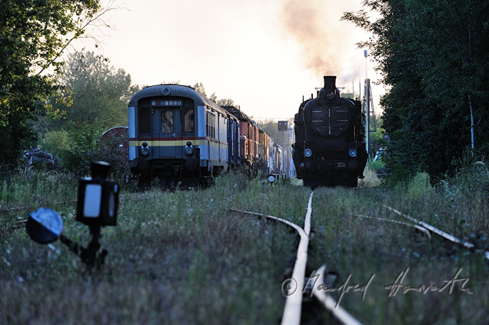 steam locomotive kkStB 190.13 near the railroad museum
