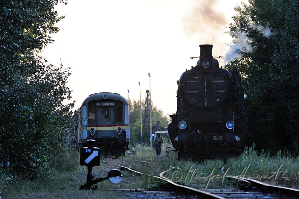 steam locomotive kkStB 190.13 near the railroad museum