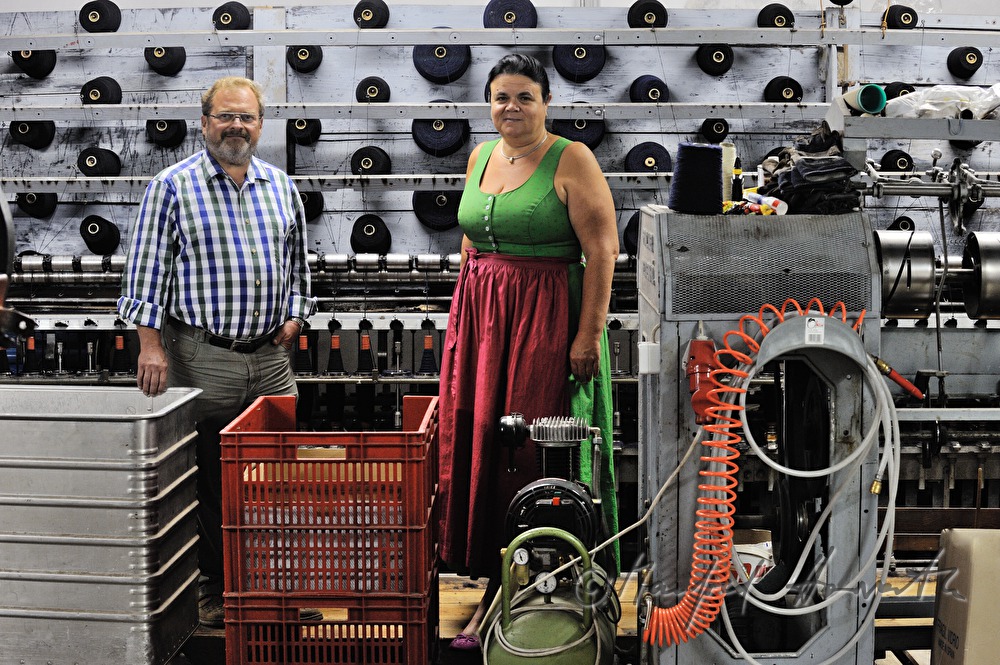the owners of the factory in the production hall