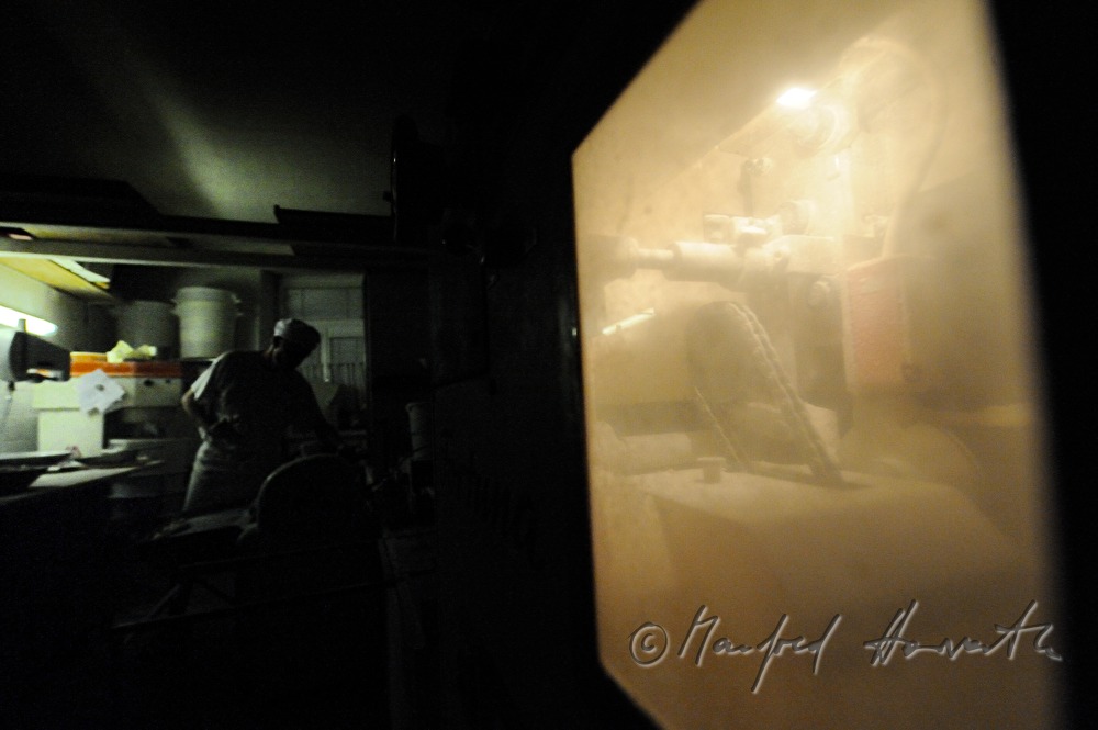 view into the baker's oven