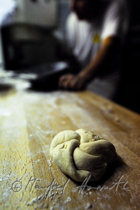 forming of a handmade hard roll