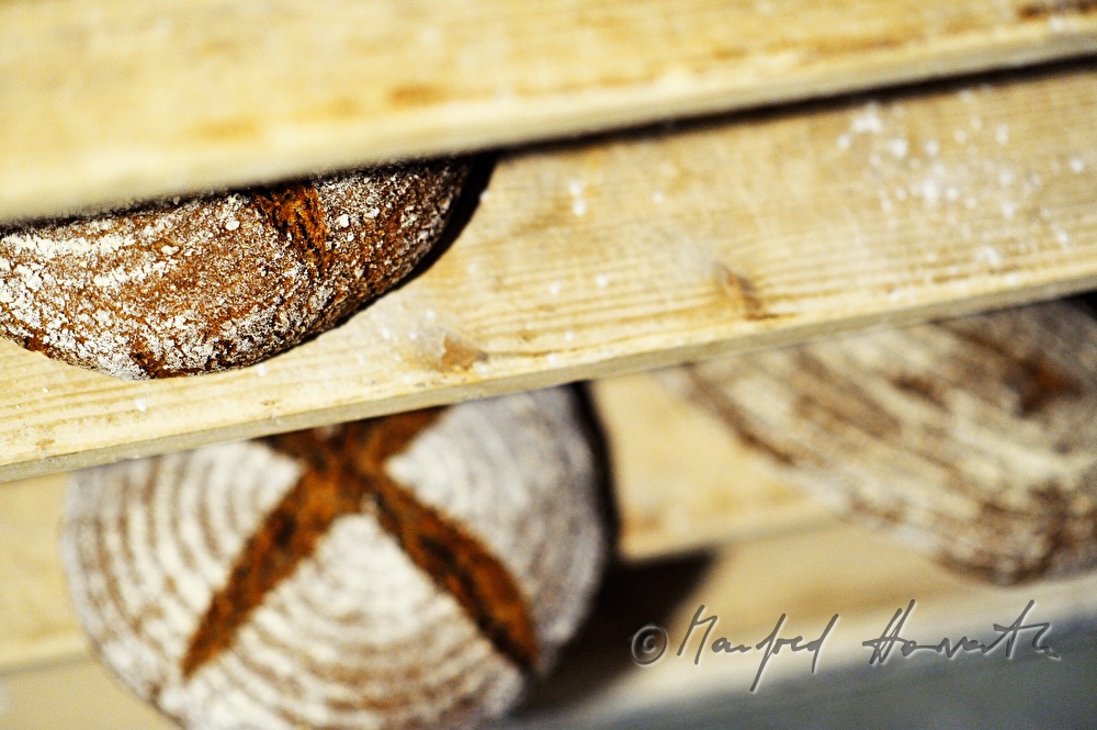 fresh rye breads cooling off