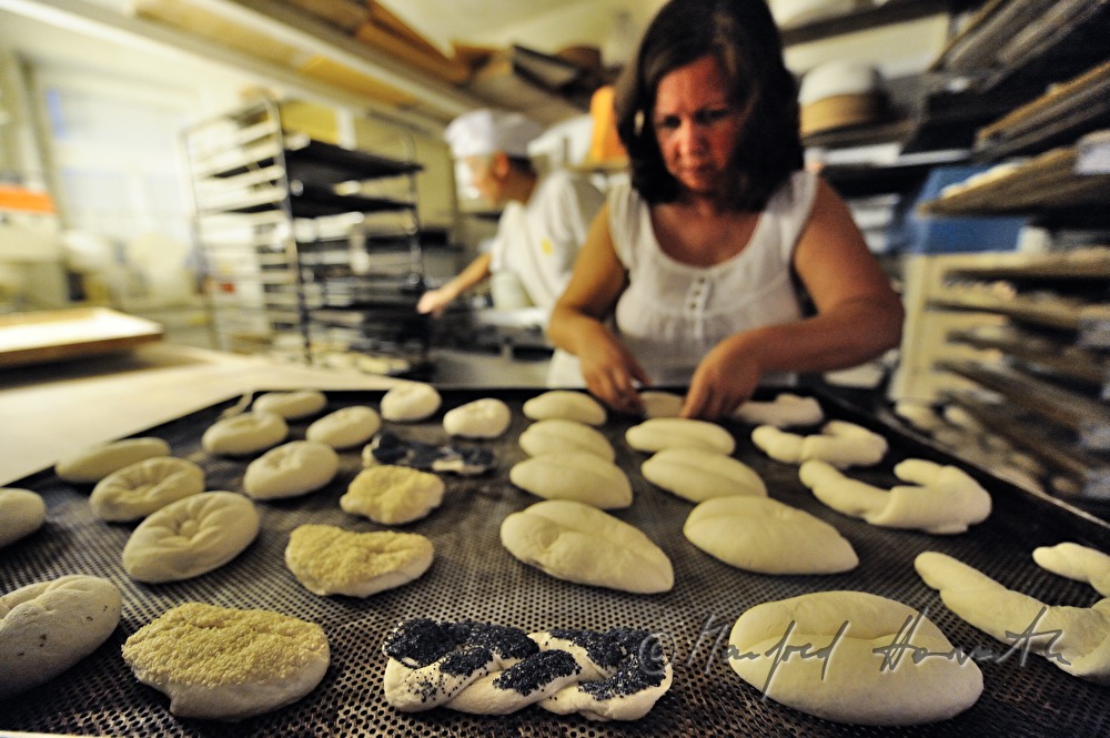 different sorts of baking goods