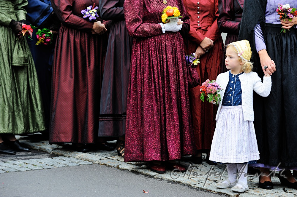 child from Mühlviertel in typical traditional costume