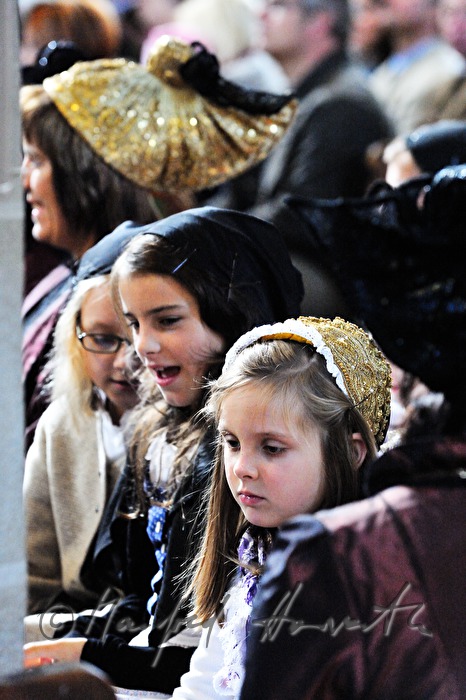 children from Mühlviertel in typical traditional costume