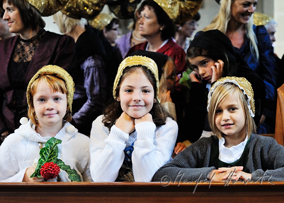children from Mühlviertel in typical traditional costume