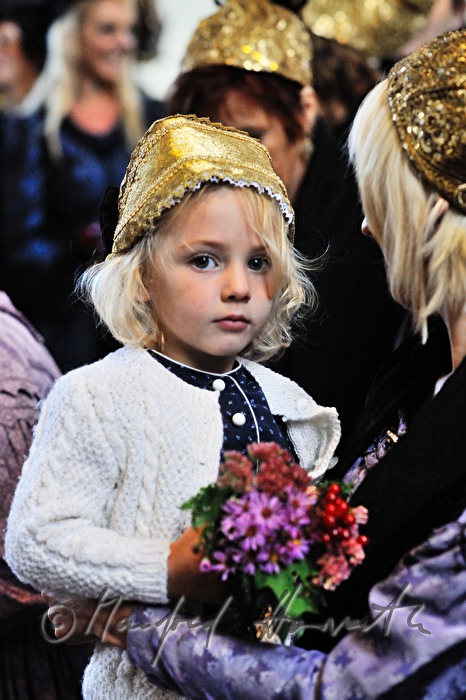 child from Mühlviertel in typical traditional costume