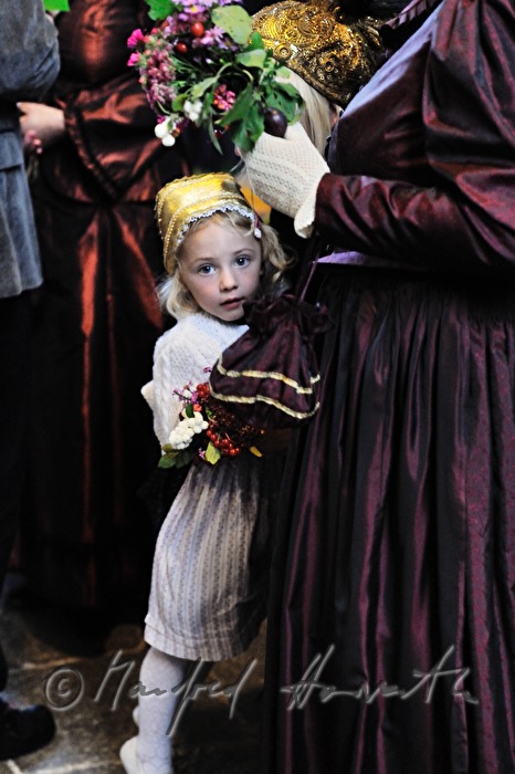 child from Mühlviertel in typical traditional costume