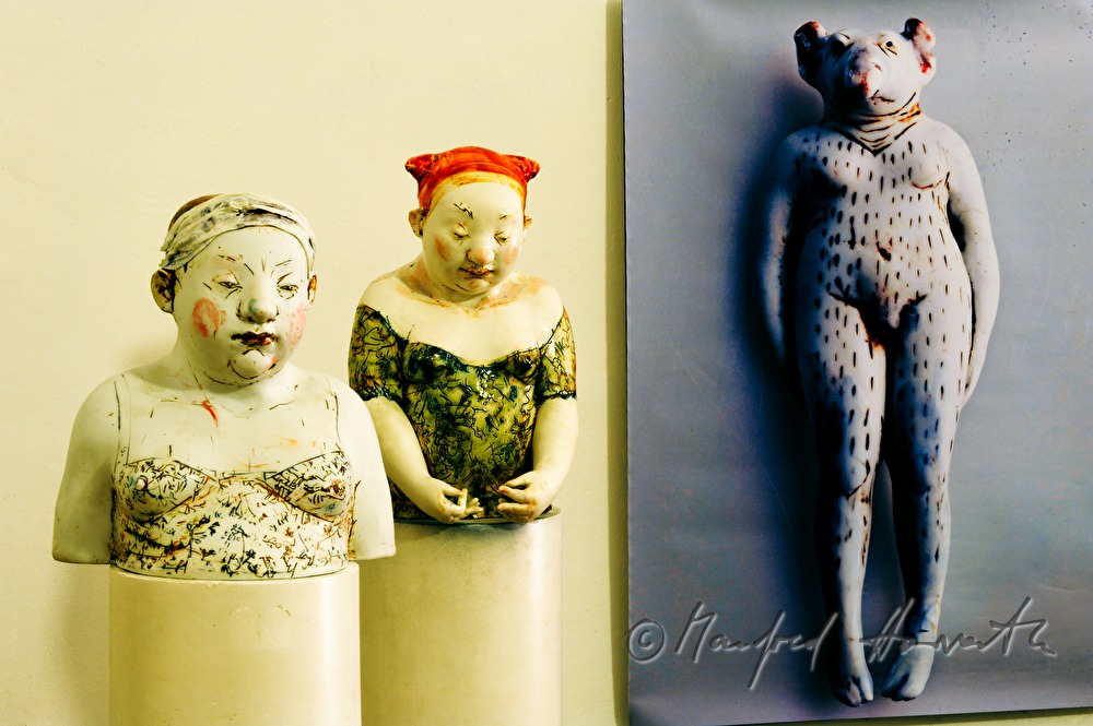 sculptures of the ceramist Gundi Dietz