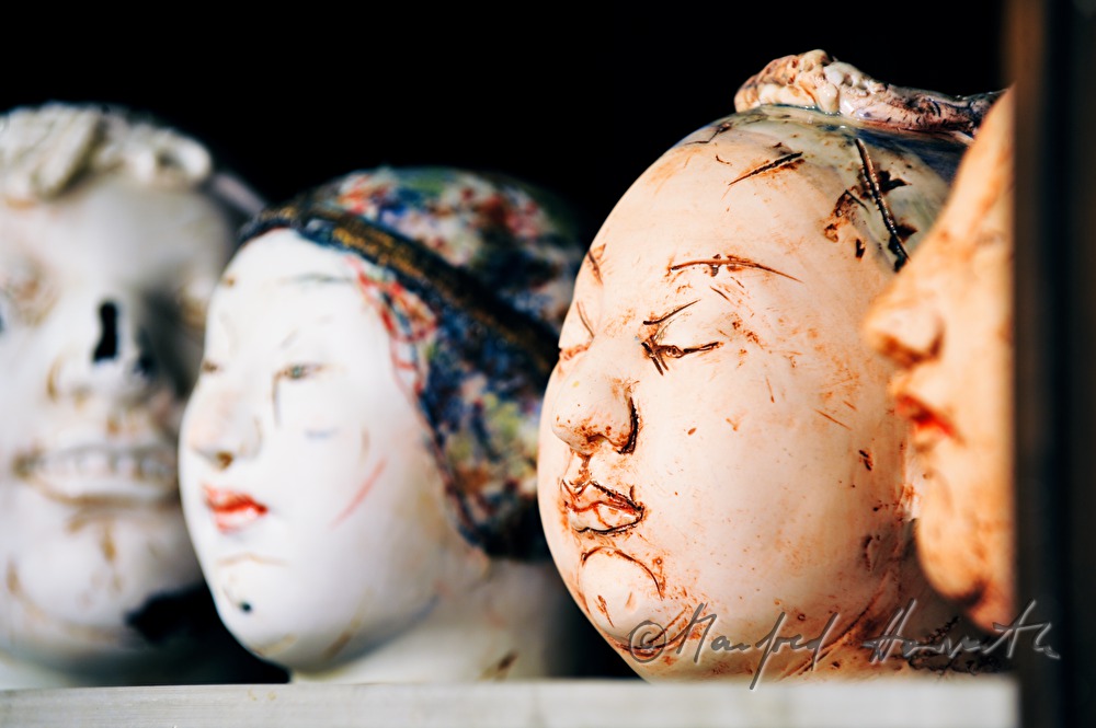 sculptures of the ceramist Gundi Dietz