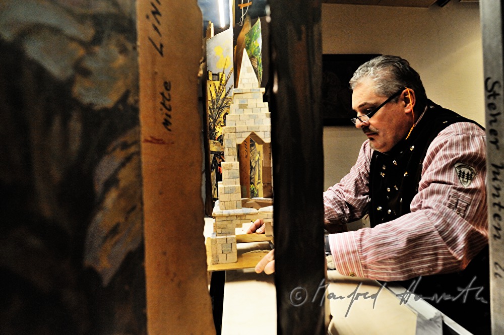 puppet artist at the christmas crib play