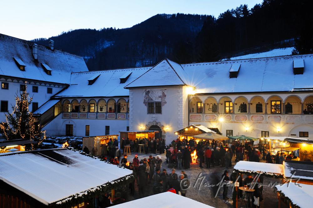 christmas market in the inner courtyard