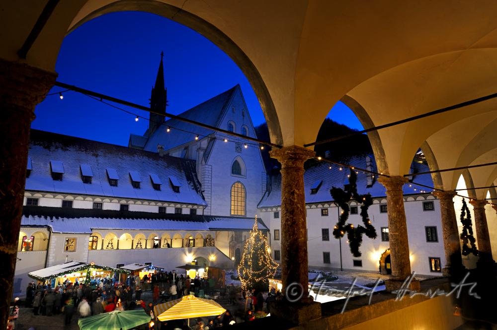 christmas market in the inner courtyard