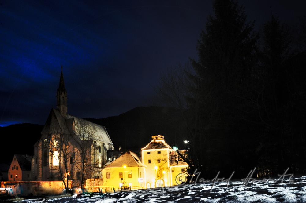 view from the West in nightly illumination