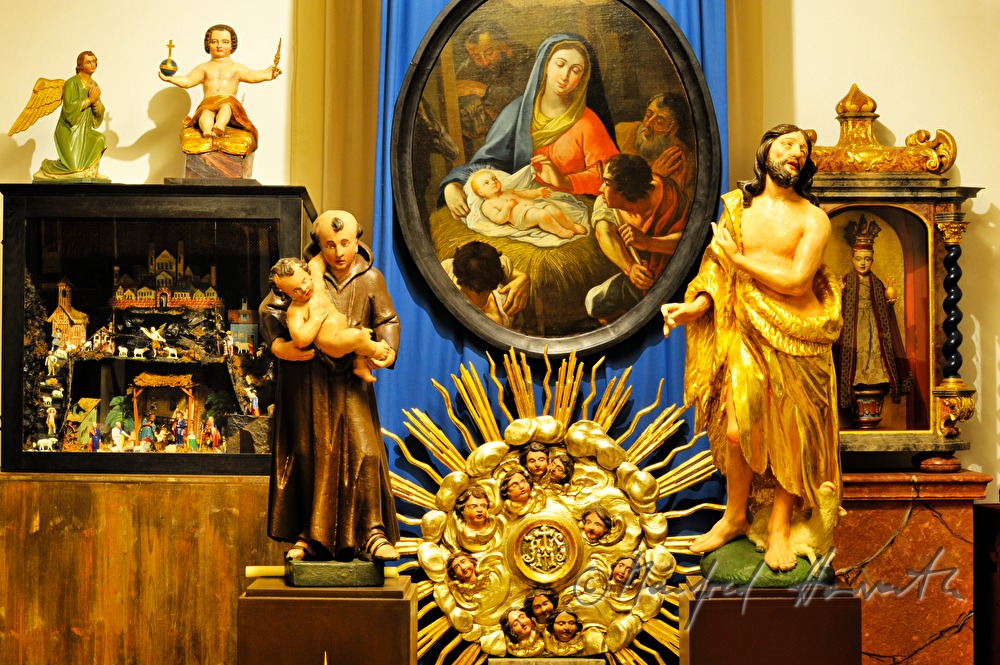 figures of saints in the museum for ecclesiastical art