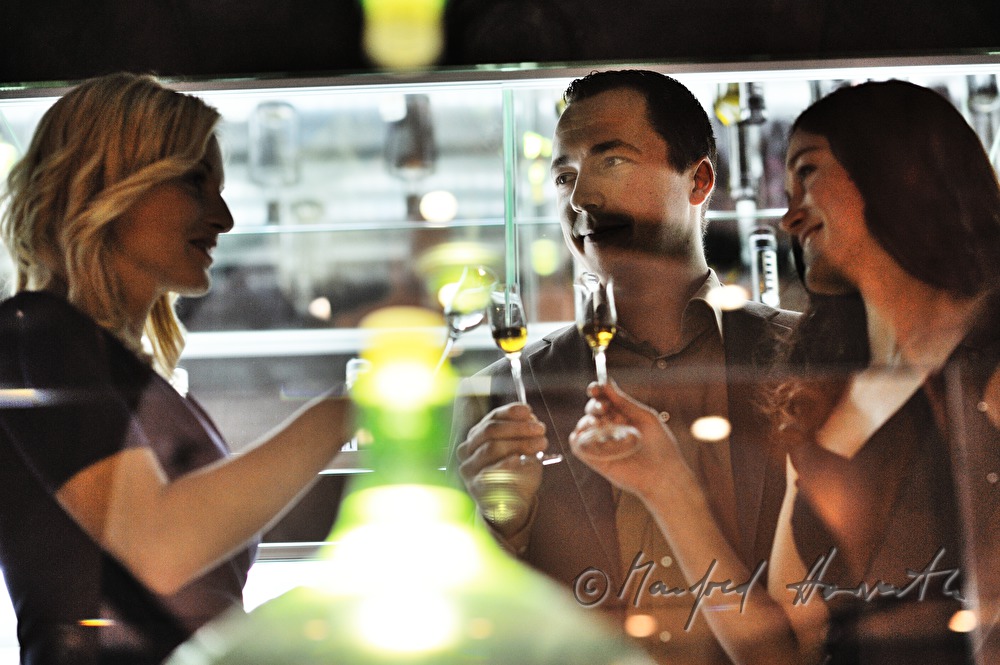degustation of hard liquor