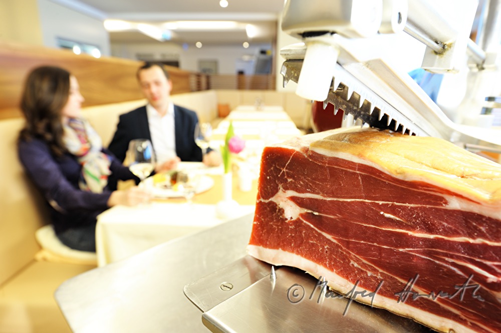 guests having dinner in the restaurant