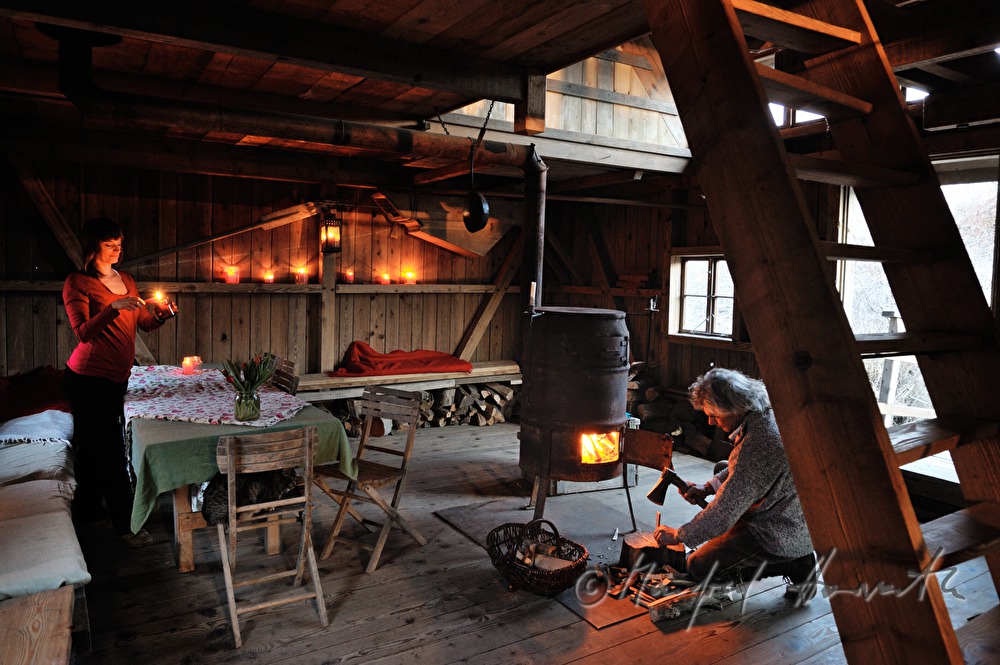 making fire on the ship mill