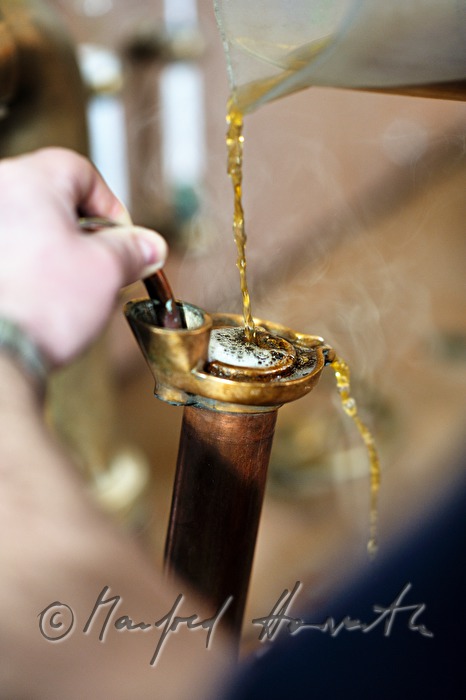 measuring the original wort in the brewhouse