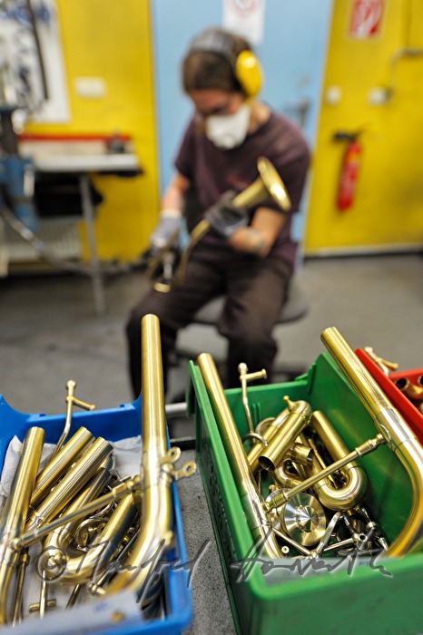polishing trumpets (Model Gansch)