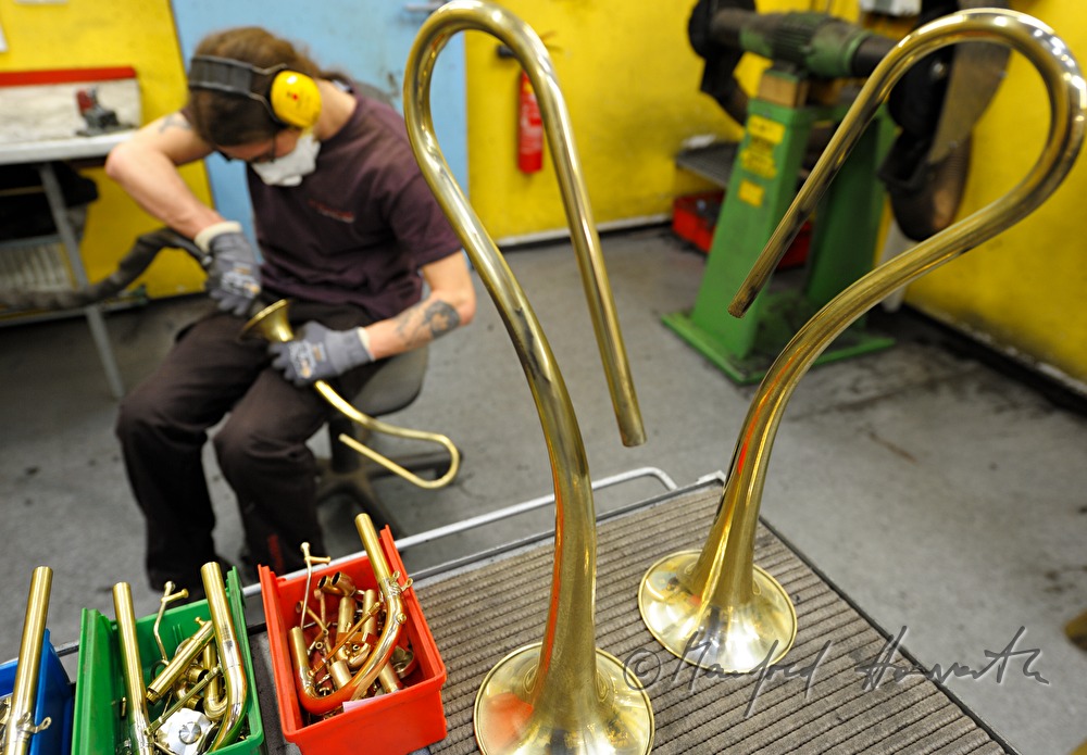 polishing trumpets (Model Gansch)