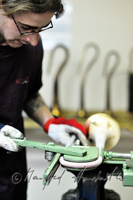 bending the bell of a trumpet