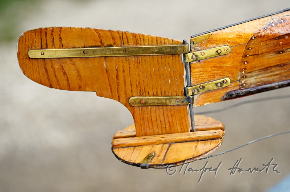 control vane of a single seater made in the 1920ties