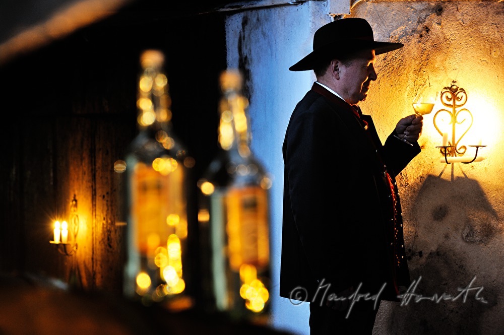 must farmer Toni Distelberger in the must cellar