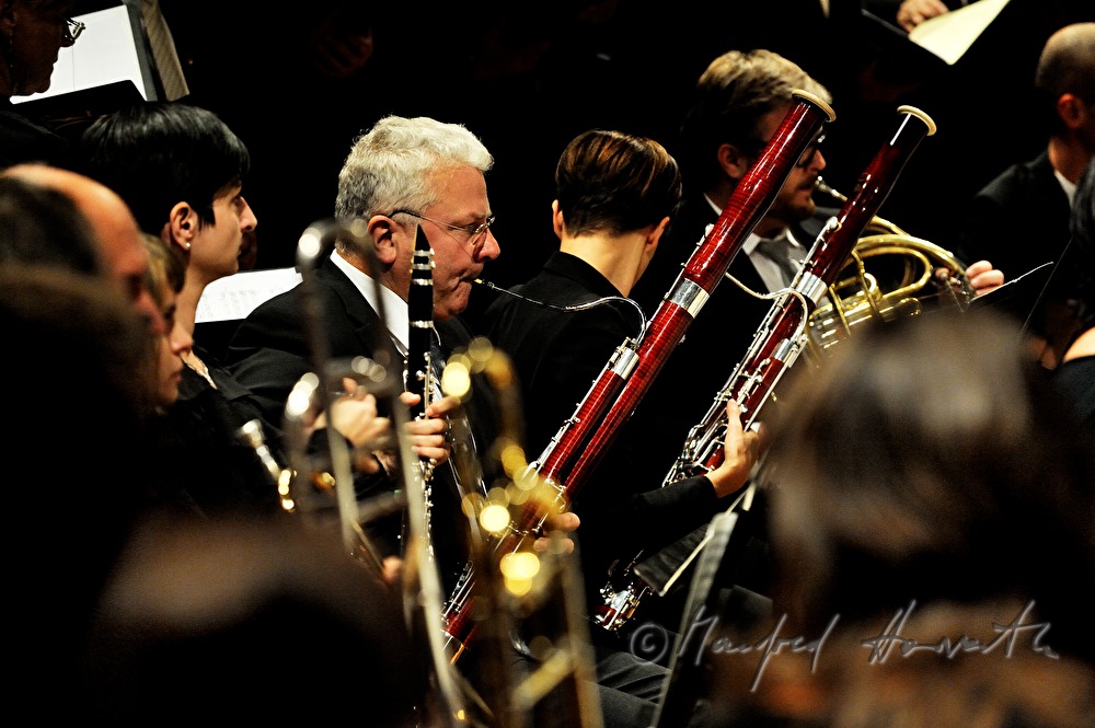 basson player of the Haydn Orchestra during a concert