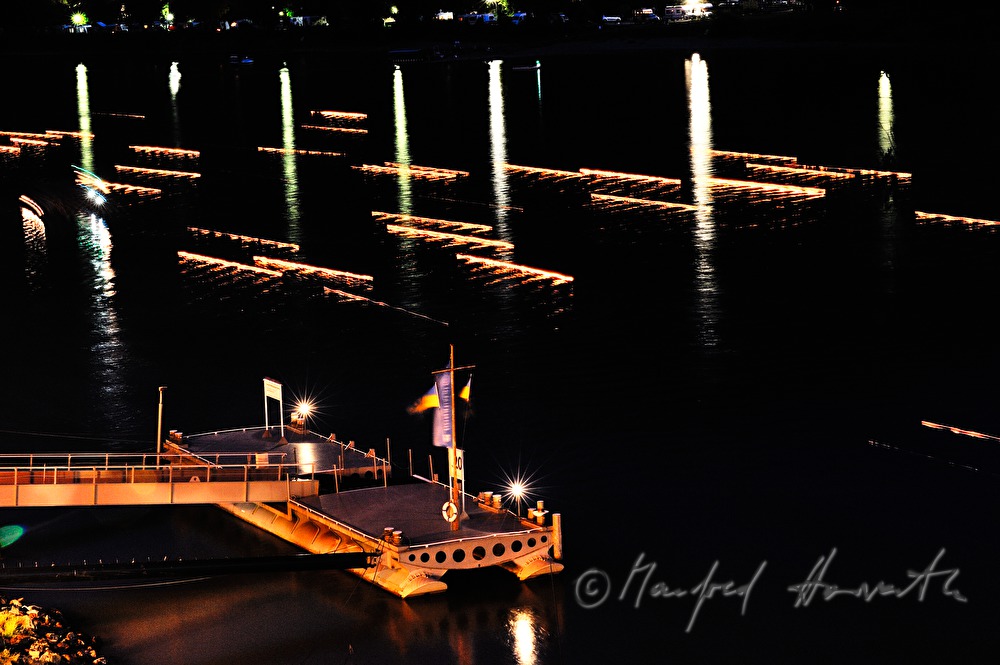 Midsummer Festival with hundreds of floating candles
