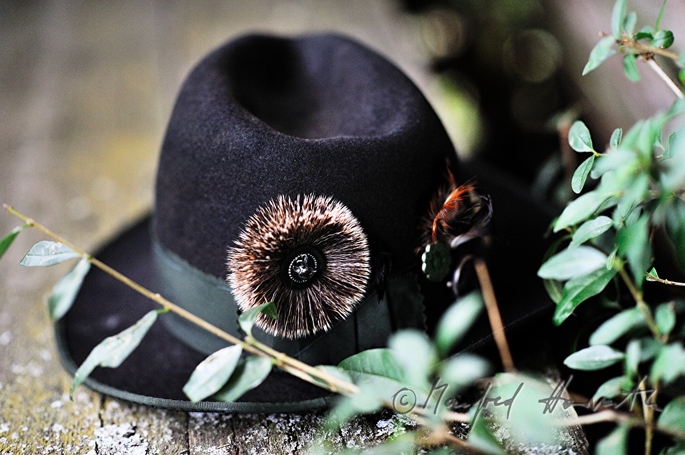 huntsman's hat on the deer stand