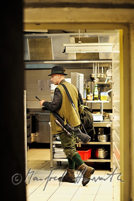 hunter Hubert Kalteis in his kitchen