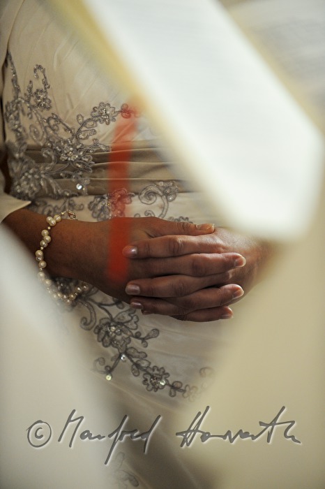 bride and groom at the marriage ceremony in the church