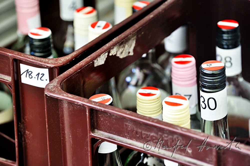 wine tasting of Rosé wine by a jury