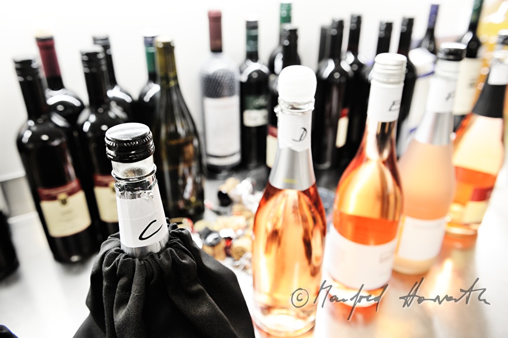 Rosé wine for a quality wine tasting