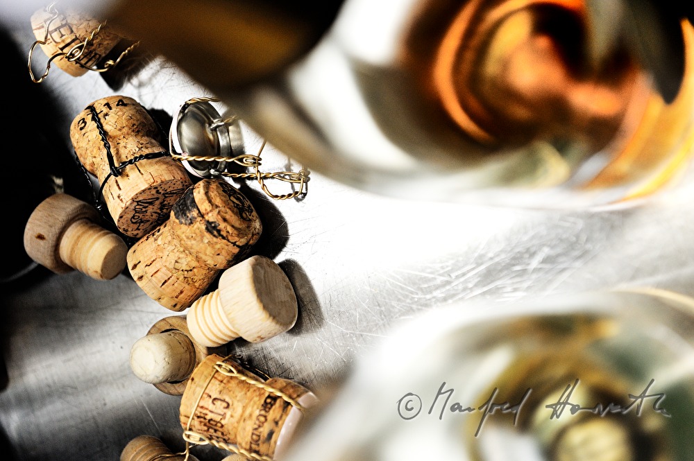 Rosé sparkling wine for a quality wine tasting