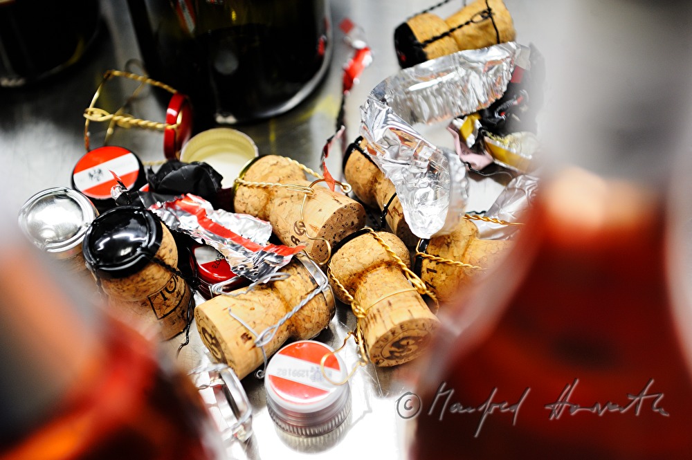 Rosé sparkling wine for a quality wine tasting