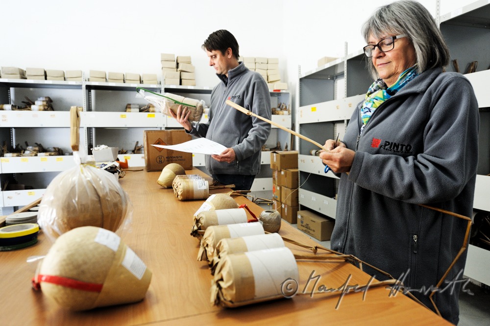 binding the igniter cords of the fireworks rockets
