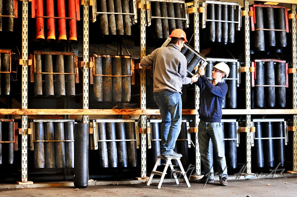 barrels for firing fireworks crackers in the store