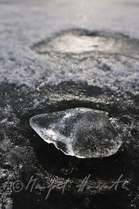 naturally formed ice sculpture
