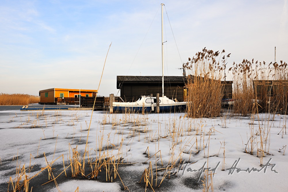 chalet and sailing boat