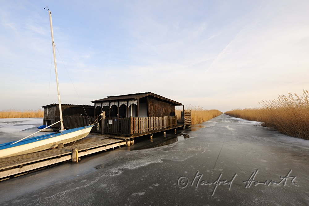 chalet and sailing boat
