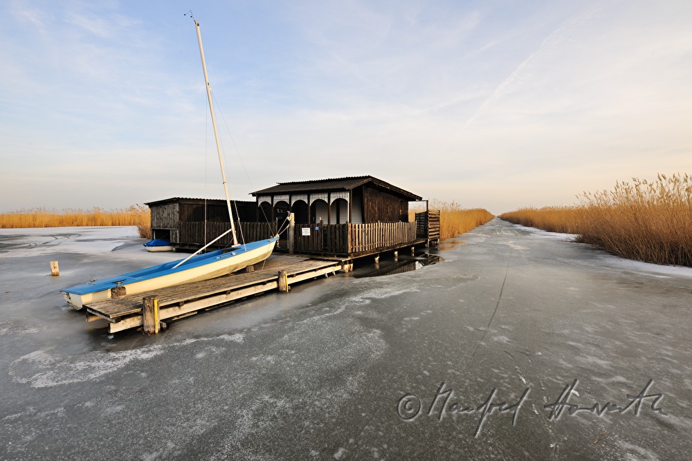 chalet and sailing boat