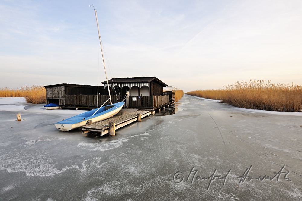 chalet and sailing boat