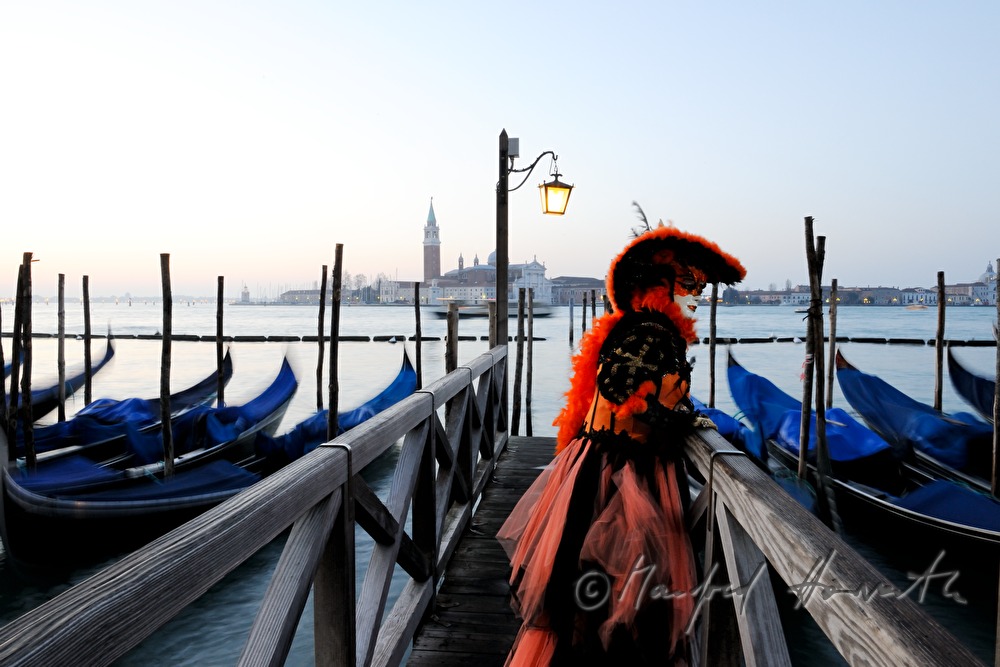 disguised woman at the carnival