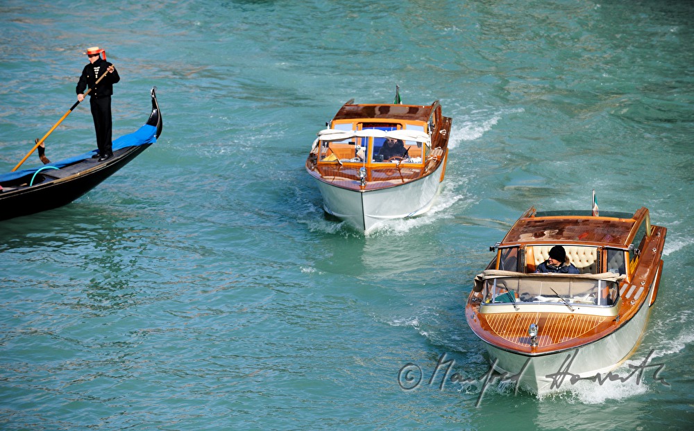 gondola on the Canal Grande near Riva del Carbon