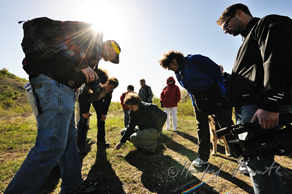 field trip of members of nature conservation