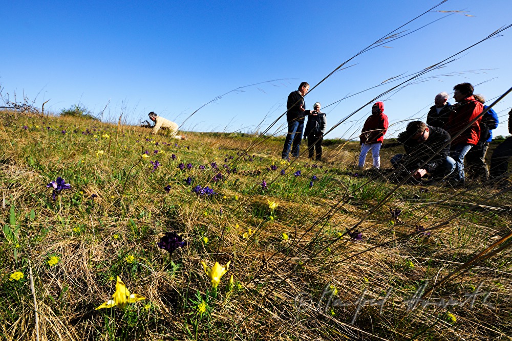 field trip of members of nature conservation