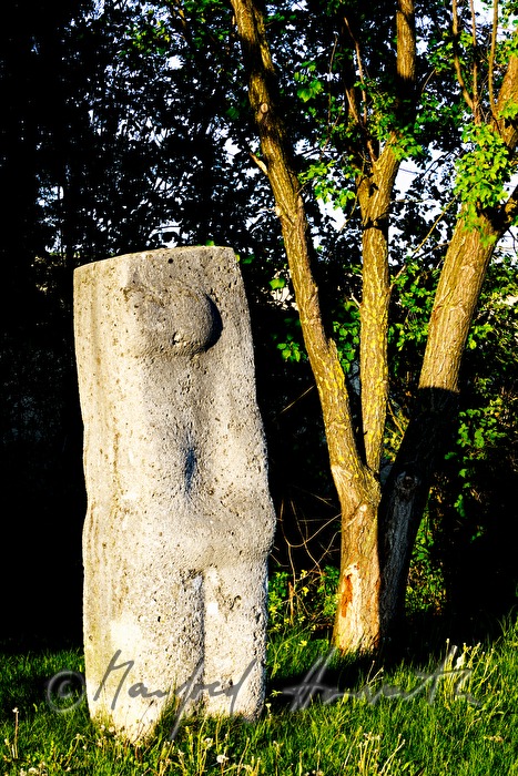 sculptures in the landscape by the artist Karl Prantl