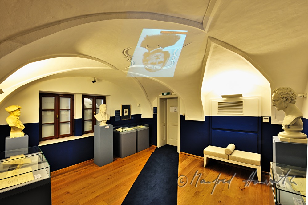 Franz Liszt-projection in the Haydn Museum